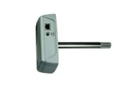 Web Sensor with PoE, duct mount - remote thermometer hygrometer barometer with Ethernet interface